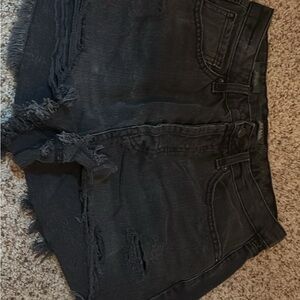 Black Jean Shorts